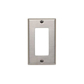 Leviton Stainless Steel 1 Gang Wallplate SSJ26-40